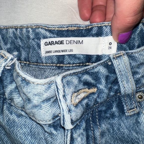 Garage Denim Wide Leg Jeans - Picture 3 of 4